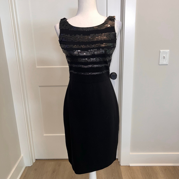 Jason Wu Black Jersey sequin sheath dress - Picture 1 of 6